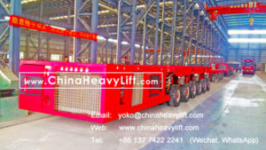 48 axle lines Self-propelled Modular Transporters SPMT delivery from factory