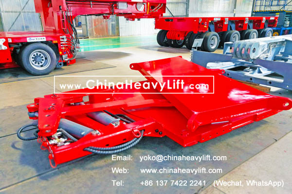 CHINAHEAVYLIFT manufacture Load-load Hydraulic steering Turntable Swivel Bolster and 30 axle lines Modular Trailers hydraulic multi axle for Thailand compatible Goldhofer, www.chinaheavylift.com