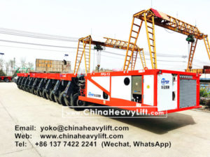 Demonstration of SPMT Self-propelled Modular Transporters by CHINAHEAVYLIFT