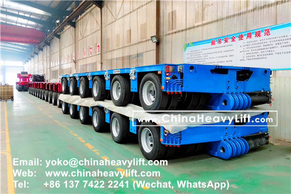 CHINAHEAVYLIFT manufacture 12 axle lines Modular Trailer hydraulic multi axle to Malaysia compatible Goldhofer, www.chinaheavylift.com