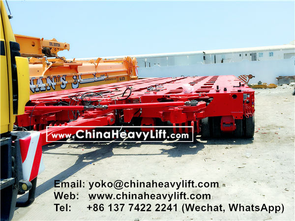 CHINAHEAVYLIFT manufacture 20 axle lines Modular Trailers multi axle and 10 axle extendable hydraulic lowbed trailer to OMAN compatible Goldhofer, www.chinaheavylift.com