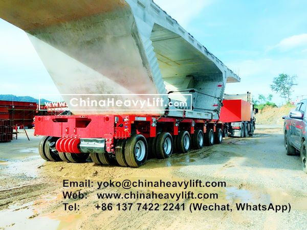CHINAHEAVYLIFT manufacture 36 axle lines Modular Trailers multi axle for Thailand compatible Goldhofer, www.chinaheavylift.com