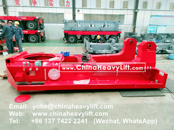 CHINA HEAVY LIFT manufacture 60 axle modular trailer and Gooseneck compatible Goldhofer to Vietnam, www.chinaheavylift.com