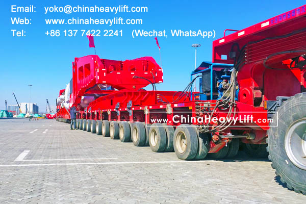 CHINA HEAVY LIFT manufacture 500 ton Clamp type High Girder Bridge for Goldhofer model Modular Trailers, www.chinaheavylift.com