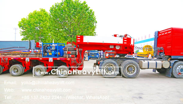 CHINAHEAVYLIFT manufacture 350 ton capacity Drop Deck for 12 axle lines Hydraulic Modular Trailer compatible Goldhofer, www.chinaheavylift.com