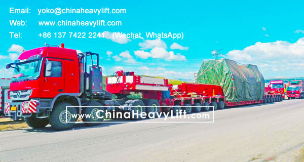 CHINAHEAVYLIFT manufacture 350 ton capacity Drop Deck for 12 axle lines Hydraulic Modular Trailer compatible Goldhofer, www.chinaheavylift.com