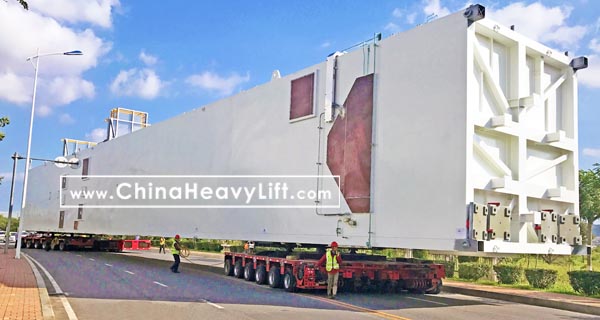 Long load Turntable drop deck link on Modular Trailer page, www.chinaheavylift.com