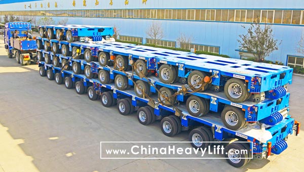 CHINA HEAVY LIFT manufacture Modular Trailer can be Fully Compatible with the original German Goldhofer THP/SL module and self propelled PST/SL