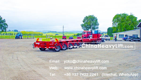 CHINAHEAVYLIFT after sale service in New Zealand for 8 axle lines Modular Trailers and Boat transportation, www.chinaheavylift.com