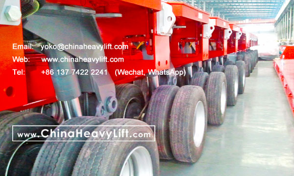 CHINA HEAVY LIFT manufacture 12 axle lines Modular Trailer hydraulic multi axle DropDeck compatible Goldhofer for Malaysia, www.chinaheavylift.com