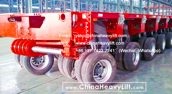 CHINA HEAVY LIFT manufacture 12 axle lines Modular Trailer hydraulic multi axle DropDeck compatible Goldhofer for Malaysia, www.chinaheavylift.com