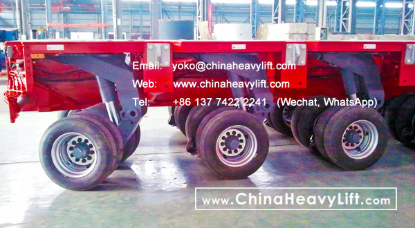 CHINA HEAVY LIFT manufacture 12 axle lines Modular Trailer hydraulic multi axle DropDeck compatible Goldhofer for Malaysia, www.chinaheavylift.com