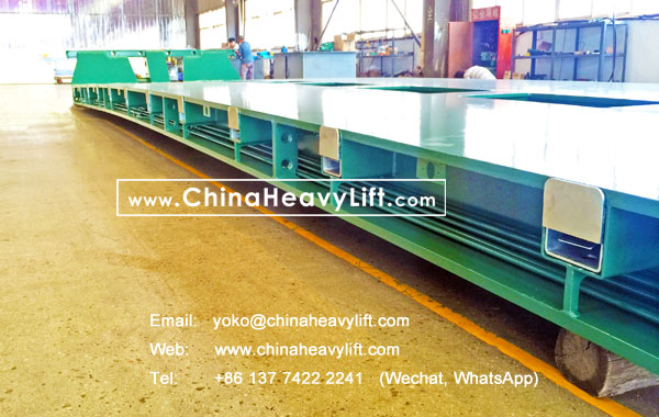 CHINA HEAVY LIFT manufacture 20 axle lines Modular Trailers hydraulic multi axle compatible Cometto and 120 ton capacity DropDeck for Malaysia, www.chinaheavylift.com