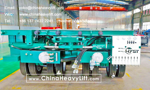 CHINA HEAVY LIFT manufacture 20 axle lines Modular Trailers hydraulic multi axle and 120 ton DropDeck compatible Cometto performance case in Indonesia, www.chinaheavylift.com