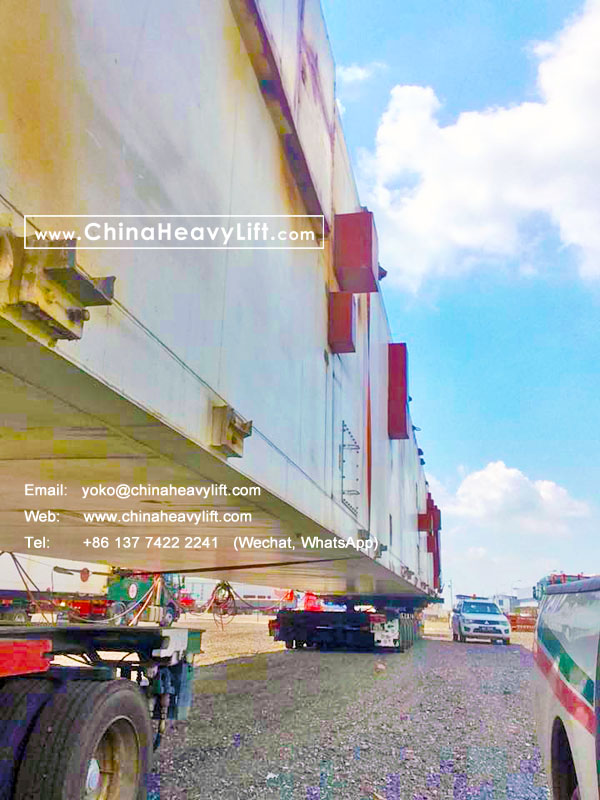 CHINA HEAVY LIFT manufacture 20 axle lines Modular Trailers hydraulic multi axle and 120 ton DropDeck compatible Cometto performance case in Indonesia, www.chinaheavylift.com