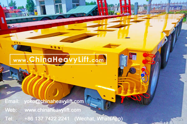 CHINA HEAVY LIFT manufacture 24 axle lines Modular Trailer for Thailand, compatible with Goldhofer THP/SL heavy duty modules