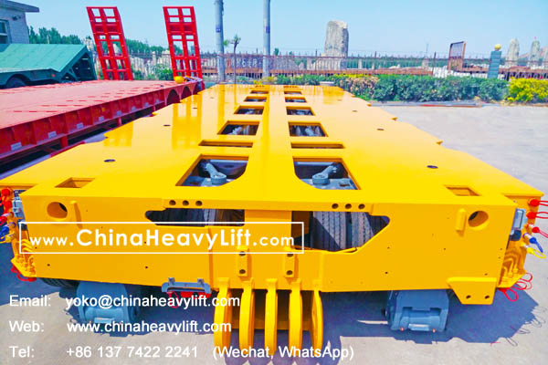 CHINA HEAVY LIFT manufacture 24 axle lines Modular Trailer for Thailand, compatible with Goldhofer THP/SL heavy duty modules