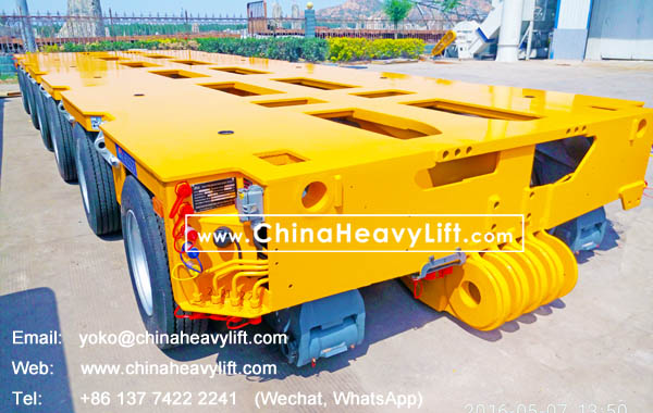 CHINA HEAVY LIFT manufacture 24 axle lines Modular Trailer for Thailand, compatible with Goldhofer THP/SL heavy duty modules