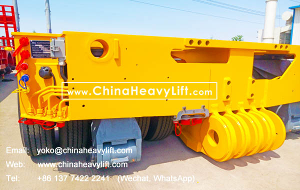CHINA HEAVY LIFT manufacture 24 axle lines Modular Trailer for Thailand, compatible with Goldhofer THP/SL heavy duty modules