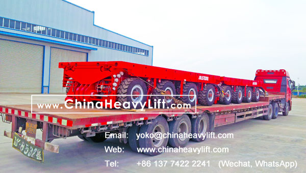 CHINA HEAVY LIFT manufacture 48 axle lines Self-propelled Modular Transporters SPMT delivery from factory, www.chinaheavylift.com