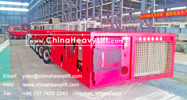 CHINA HEAVY LIFT manufacture 48 axle lines Self-propelled Modular Transporters SPMT delivery from factory, www.chinaheavylift.com