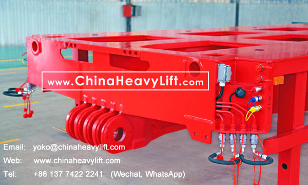 CHINAHEAVYLIFT manufacture 9m length Spacer (Intermediate Platform) for Malaysia, compatible Goldhofer modular trailer, www.chinaheavylift.com