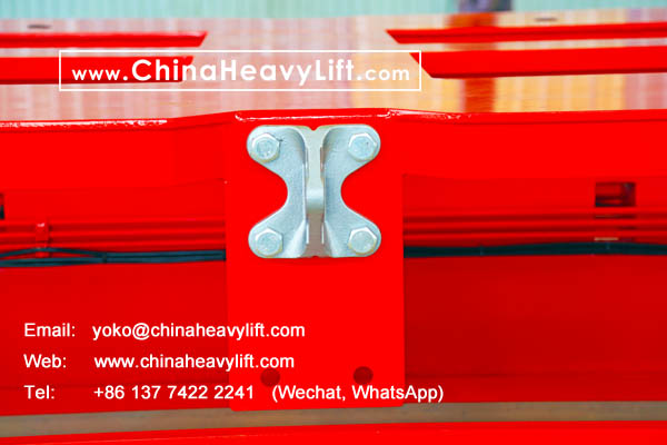 CHINAHEAVYLIFT manufacture 9m length Spacer (Intermediate Platform) for Malaysia, compatible Goldhofer modular trailer, www.chinaheavylift.com