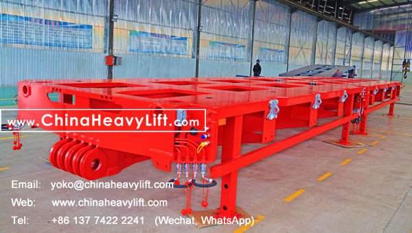 CHINAHEAVYLIFT manufacture 9m length Spacer (Intermediate Platform) for Malaysia, compatible Goldhofer modular trailer, www.chinaheavylift.com