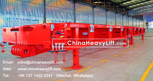 CHINAHEAVYLIFT manufacture 9m length Spacer (Intermediate Platform) for Malaysia, compatible Goldhofer modular trailer, www.chinaheavylift.com