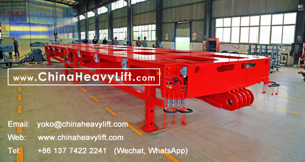 CHINAHEAVYLIFT manufacture 9m length Spacer (Intermediate Platform) for Malaysia, compatible Goldhofer modular trailer, www.chinaheavylift.com