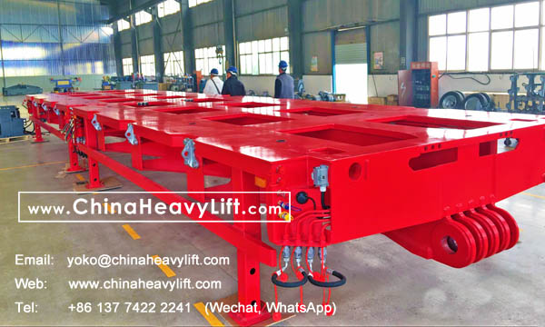 CHINAHEAVYLIFT manufacture 9m length Spacer (Intermediate Platform) for Malaysia, compatible Goldhofer modular trailer, www.chinaheavylift.com