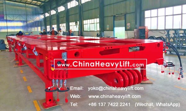 CHINAHEAVYLIFT manufacture 9m length Spacer (Intermediate Platform) for Malaysia, compatible Goldhofer modular trailer, www.chinaheavylift.com