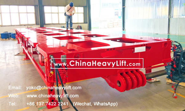 CHINAHEAVYLIFT manufacture 9m length Spacer (Intermediate Platform) for Malaysia, compatible Goldhofer modular trailer, www.chinaheavylift.com