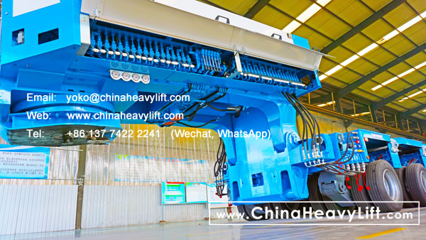 CHINA HEAVY LIFT manufacture Hydraulic Gooseneck and Modular Trailers hydraulic multi axle trailer compatible Goldhofer, www.chinaheavylift.com