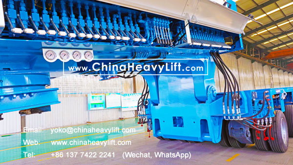 CHINA HEAVY LIFT manufacture Hydraulic Gooseneck and Modular Trailers hydraulic multi axle trailer compatible Goldhofer, www.chinaheavylift.com