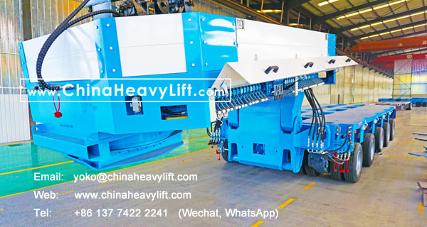 CHINA HEAVY LIFT manufacture Hydraulic Gooseneck and Modular Trailers hydraulic multi axle trailer compatible Goldhofer, www.chinaheavylift.com