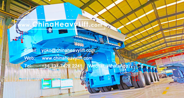 CHINA HEAVY LIFT manufacture Hydraulic Gooseneck and Modular Trailers hydraulic multi axle trailer compatible Goldhofer, www.chinaheavylift.com