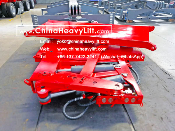 CHINAHEAVYLIFT manufacture Load-load Hydraulic steering Turntable Swivel Bolster and 30 axle lines Modular Trailers hydraulic multi axle for Thailand compatible Goldhofer, www.chinaheavylift.com