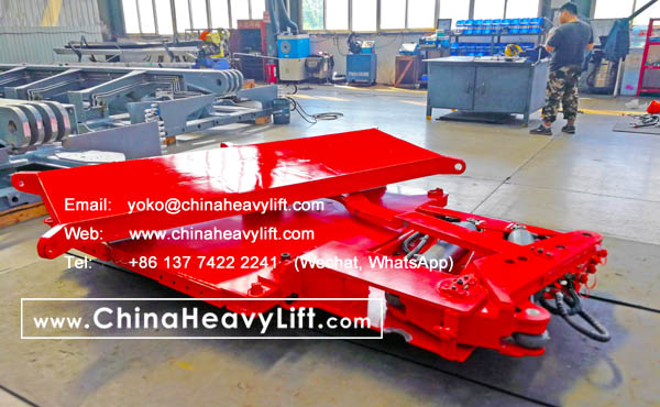 CHINAHEAVYLIFT manufacture Load-load Hydraulic steering Turntable Swivel Bolster and 30 axle lines Modular Trailers hydraulic multi axle for Thailand compatible Goldhofer, www.chinaheavylift.com