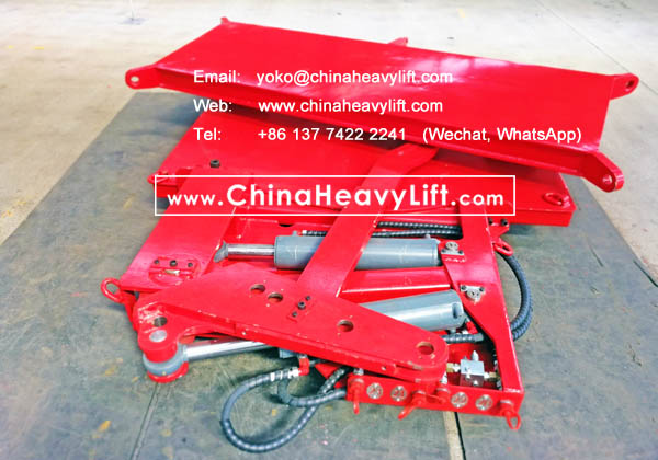 CHINAHEAVYLIFT manufacture Load-load Hydraulic steering Turntable Swivel Bolster and 30 axle lines Modular Trailers hydraulic multi axle for Thailand compatible Goldhofer, www.chinaheavylift.com