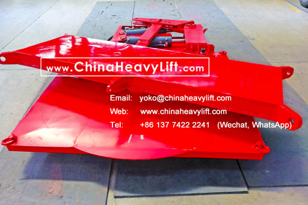 CHINAHEAVYLIFT manufacture Load-load Hydraulic steering Turntable Swivel Bolster and 30 axle lines Modular Trailers hydraulic multi axle for Thailand compatible Goldhofer, www.chinaheavylift.com