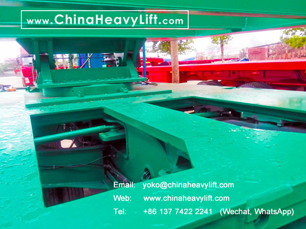 CHINAHEAVYLIFT manufacture modular trailers hydraulic multi axle and extendable telescopic Vessel Bridge for New Zealand, www.chinaheavylift.com