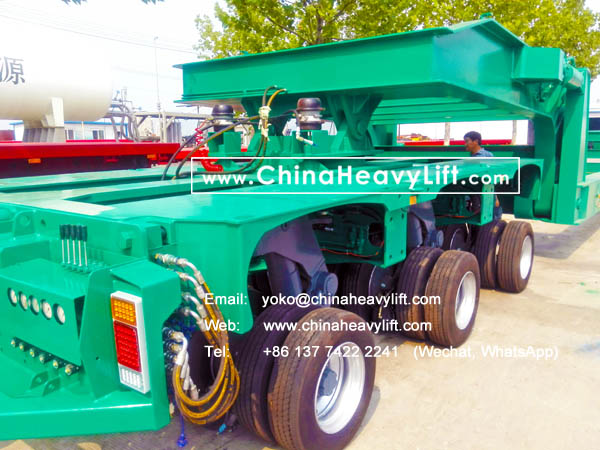 CHINAHEAVYLIFT manufacture modular trailers hydraulic multi axle and extendable telescopic Vessel Bridge for New Zealand, www.chinaheavylift.com