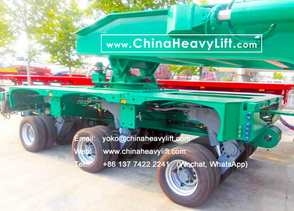 CHINAHEAVYLIFT manufacture modular trailers hydraulic multi axle and extendable telescopic Vessel Bridge for New Zealand, www.chinaheavylift.com