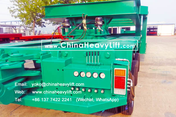 CHINAHEAVYLIFT manufacture modular trailers hydraulic multi axle and extendable telescopic Vessel Bridge for New Zealand, www.chinaheavylift.com
