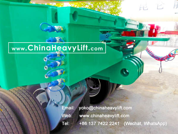 CHINAHEAVYLIFT manufacture modular trailers hydraulic multi axle and extendable telescopic Vessel Bridge for New Zealand, www.chinaheavylift.com