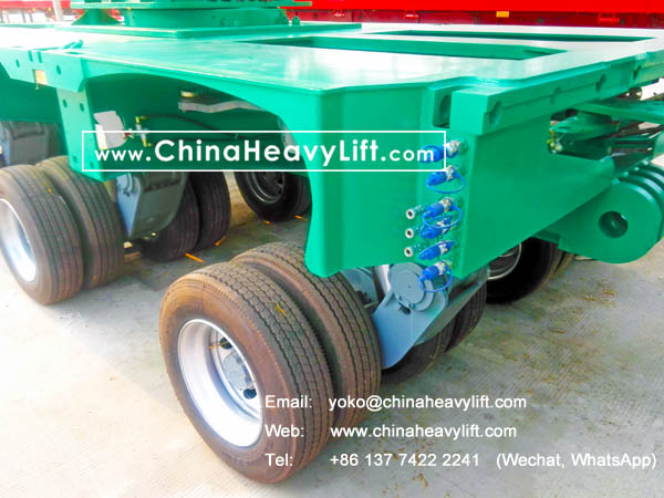 CHINAHEAVYLIFT manufacture modular trailers hydraulic multi axle and extendable telescopic Vessel Bridge for New Zealand, www.chinaheavylift.com