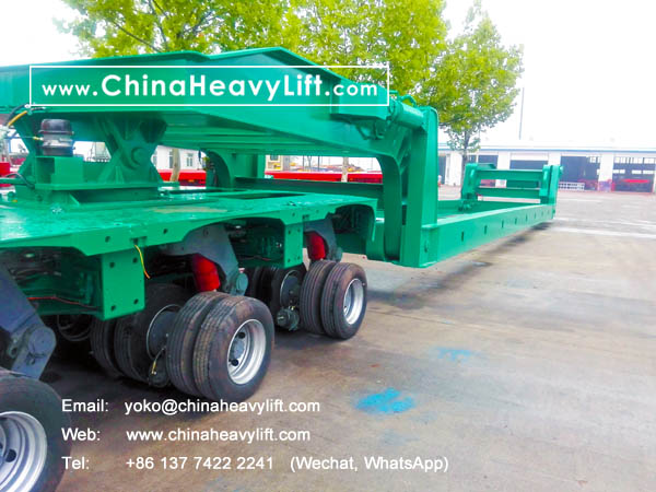 CHINAHEAVYLIFT manufacture modular trailers hydraulic multi axle and extendable telescopic Vessel Bridge for New Zealand, www.chinaheavylift.com