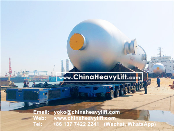 CHINA HEAVY LIFT manufacture 140 axle lines side by side SPMT Self propelled modular trailer compatible Goldhofer, www.chinaheavylift.com