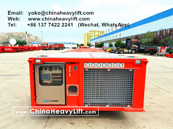 CHINA HEAVY LIFT manufacture 360 axle axle lines SPMT Self-propelled Modular Transporters for SinoTrans for offshore wind power, Concentration tower, Ethylene cracking furnace modules, www.chinaheavylift.com